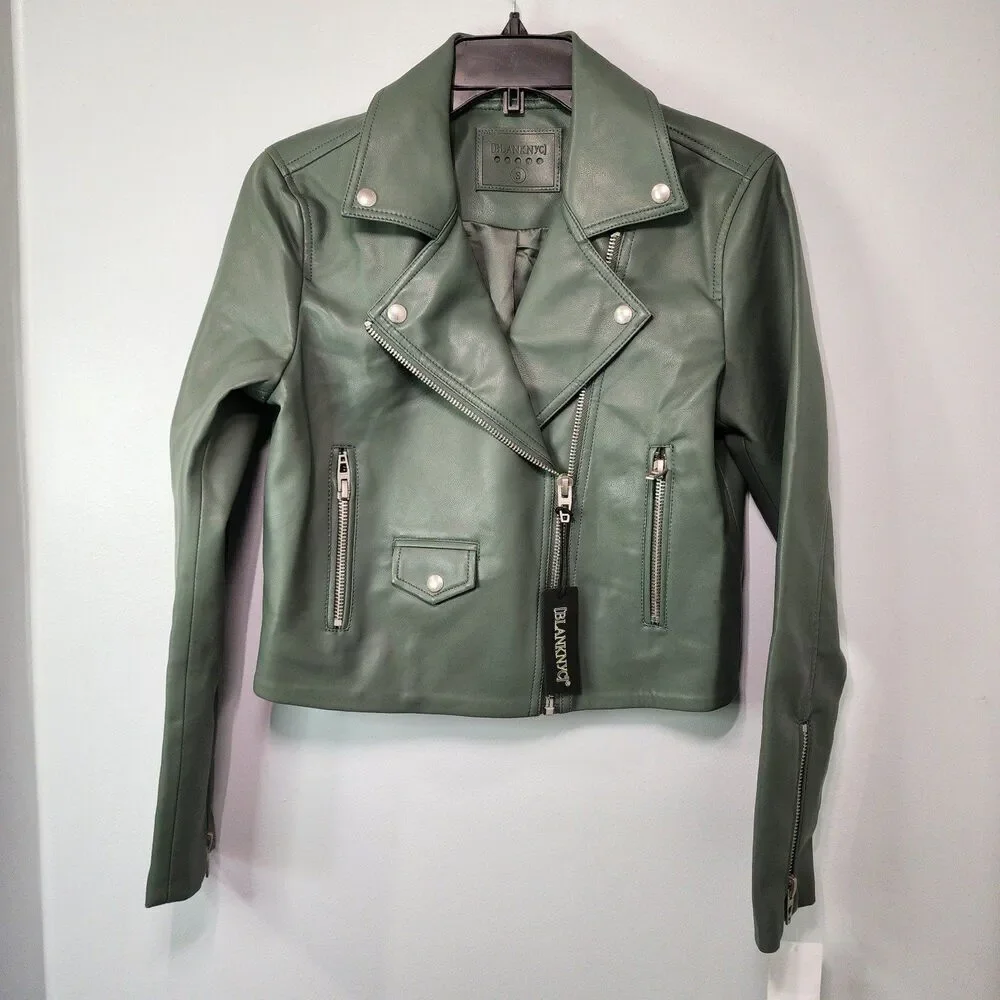 NWT BlankNyc Face to Face Moto Jacket - Picture 2 of 4